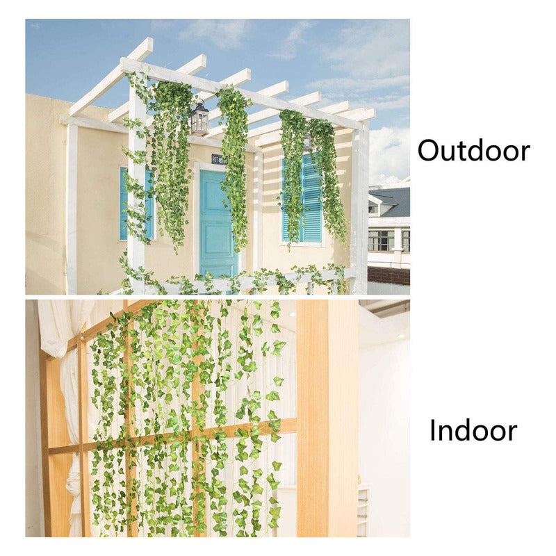Pack 12 Planta Artificial Enredadera Tiras 210cm Deco