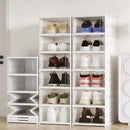 Cajas Organizadoras Zapatera De Tenis Plegables 6 Piezas Blanco