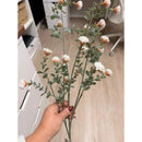 Flores Silvestres Realistas Frondosa Con Mezcla De Eucalipto