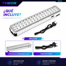 Lampara Emergencia Theck 60 Led Recargable 2x1200mah 220v Blanco