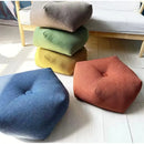 Cojin Puff Piso 45x45cm Acolchado Decorativo Hogar Verde