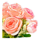Ramo Rosas Peonias Flores Artificiales Decoración