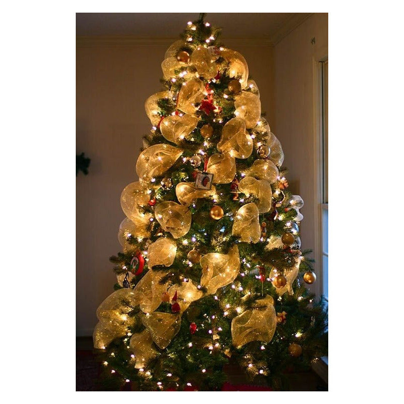 Rollo De Malla Cinta De Navidad Decoración Navideña 26 Cm