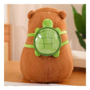 Juguetes De Peluche De Capibara Y Mochilas Pequeñas Con Forma De Tortuga Marrón Claro