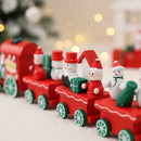 Tren Decorativo Navideño Miniatura 31cm Rojo Verde Thek