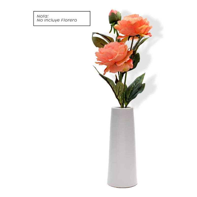 Flores Artificiales Peonía Decoración Vara Flores