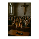 Set De 3 Porta Velas Candelabro Metálico Mónaco Negros Negro