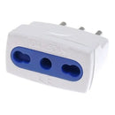 Pack 20 Adaptadores Enchufe 10/16 Amper 250v Blanco