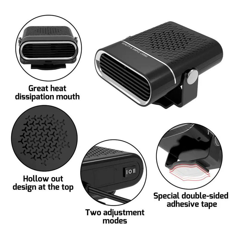 Calefactor Para Auto 150w Calefacción Portátil