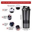 Shaker Proteina Botella Fitness Mezclador Batidos
