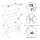 Tendedero Plegable 3 Niveles Metal Ropa Multifunción Blanco