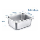 X3 Contenedor Cambro Deposito Gastronómico 17.5x16.5x9 1*6