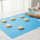 Tapete Lamina Base De Silicona 30x25 Para Horno Fondant Repo Azul Claro