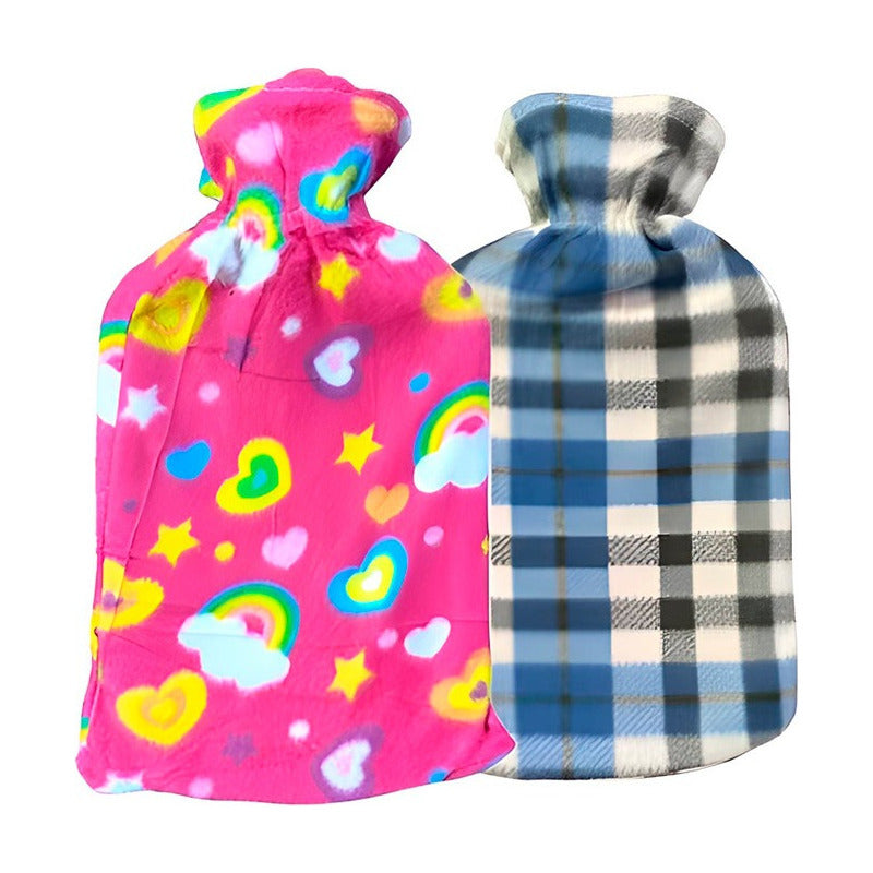 Guateros Con Funda De Polar 2 Litros Diseños Calefacción