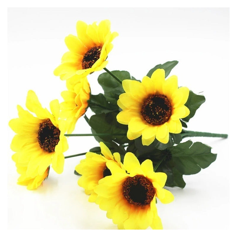 Girasol 22pcs Mini Girasol De Seda Artificial Flores