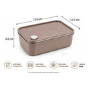 Pack 2 Contenedores Theck 1l Acero Inoxidable Hermético Marrón Claro