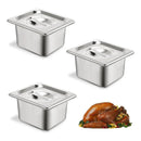 X3 Contenedor Cambro Deposito Gastronómico 18x11x14 1/9*15cm