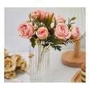 Rosas Peonias Artificiales Ramos Decoración Hogar Jarrones