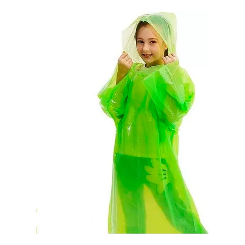 Capa Poncho Niño Impermeable Lluvia Viento Standar Gorro