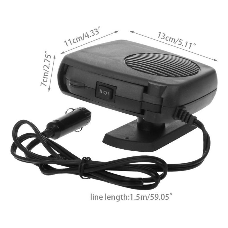 Calefactor Para Auto 12v Desempañador Portátil 200w
