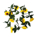 Girasol Amarillo Guirnalda  Artificial De 210 Cm