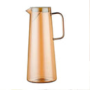 Jarra De Vidrio 1535ml Thek Con Tapa Y Manija Diseño Ámbar