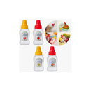 Mini Botellas Salsas Exprimibles Portátil Lonchera Pack 3 Transparente