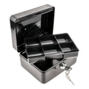 Caja De Efectivo Metálica De Seguridad Portátil Con Llaves Color Negro