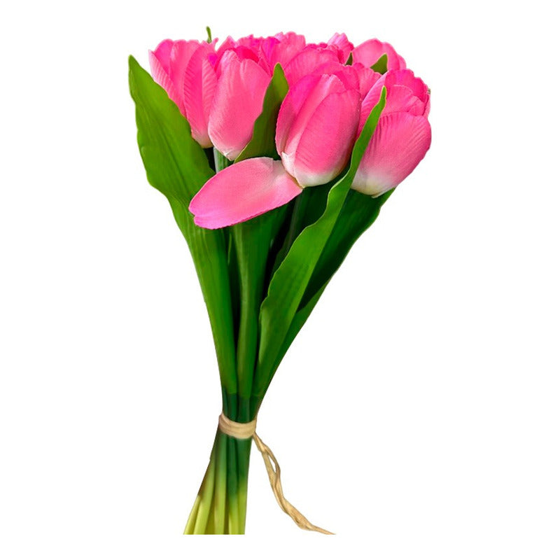 Ramos De Tulipanes Artificiales Flor Decoración Hogar