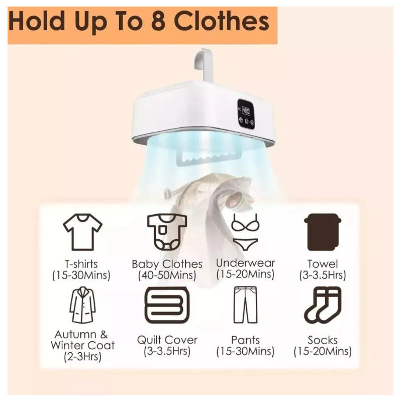 Secador Ropa Portatil Tendederos Capacidad 10k Plegable