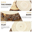 Rodajas De Madera Apariencia Natural Manualidades Navidad Et