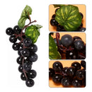 Pack 6 Uvas Artificiales Fruta Sintética Decoración Bodegón