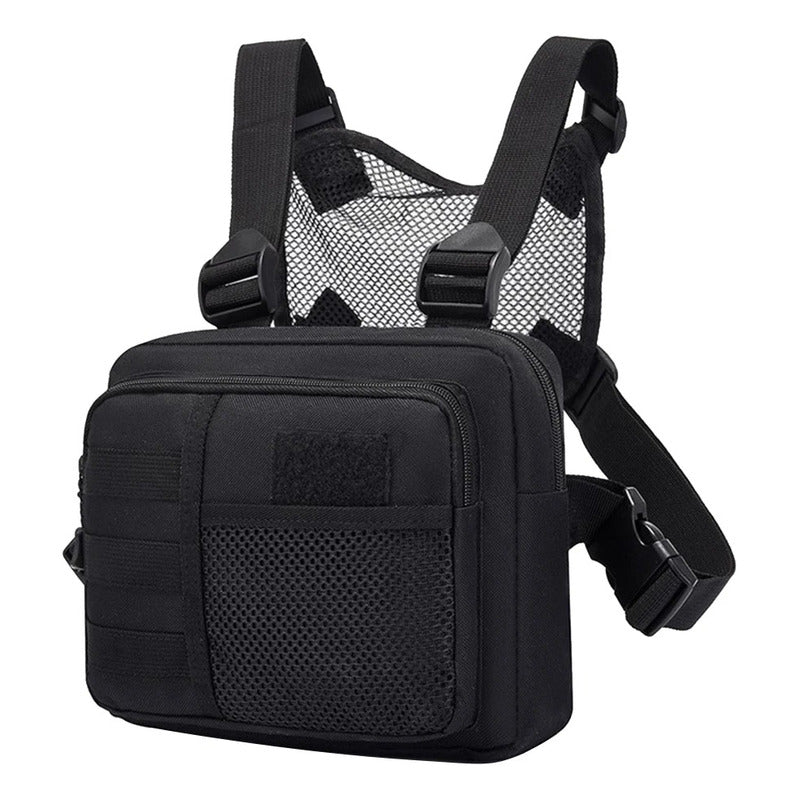 Bolsa Táctica De Pecho Chaleco Ajustable Funcional