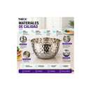 Bowl Acero Inoxidable Martillado Theck 23x14cm Multiuso Plateado