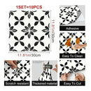 Azulejos Autoadhesivos Vinilico Pisos Cerámica Madera Pared Negro