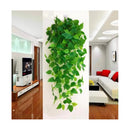 Planta Colgante Artificial Vara Frondosa 110cm Enredadera Verde