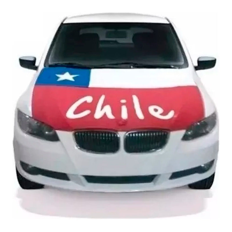 Bandera Chilena Cubre Capot Auto Fechas Patrias Fiestas