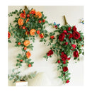 Barra Colgante De Rosas Enredadera Artificiales Realista