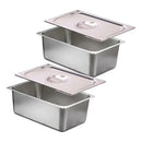 X2 Contenedor Cambro Deposito Gastronómico Tapa 53x32,5x14.5
