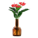 Ramo De Plástico Flor Artificial Flores De Anturio Rojo  Rojo