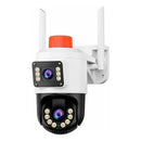 Cámara Seguridad Wifi Ptz Doble Cámara Audio Bidirecciona Negro
