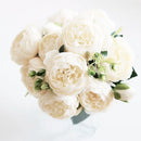 Peonías Artificiales Flor De Seda Ramo De Peonía Flores