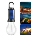 X4 Lampara Solar Usb Camping Ampolleta Led Recargable Negro