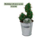 Cactus Artificial Verde Artesanal Ecodeco Decoracion Verde