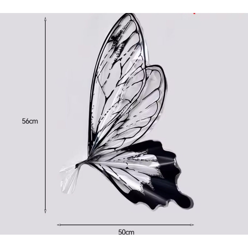 20 Piezas Papel Celofán Coreano Con Forma Mariposa