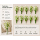 Pack 3 Ilusiones Flores Artificiales Gypsophila Velo D Novia Blanco