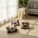 Guatero De Manos Electrico Peluche Osito Corona Calentador Gris