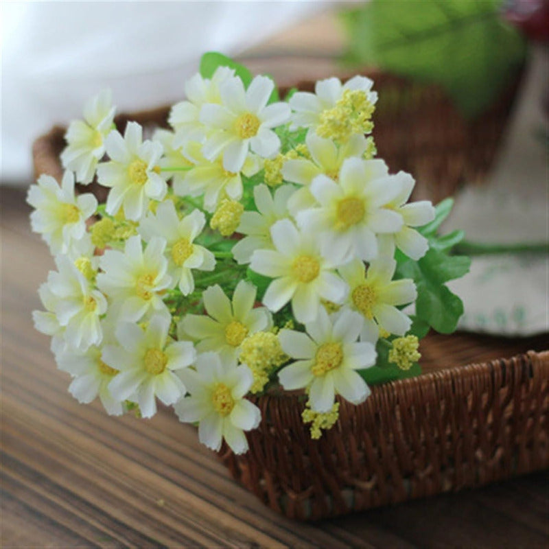 Flor Artificial Margaritas Flor Silvestre Decorativas