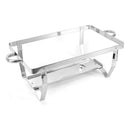 Chafer Buffet Banquete Rectangular 12lts Acero Inoxidable