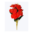Ramo De Flores Anturio Anthurium Artificial Grand Cala Lirio Rojo